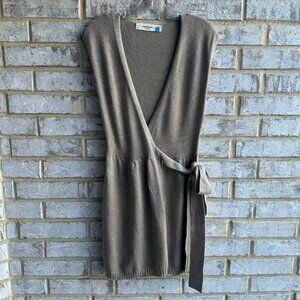 Sparrow Sleeveless Cotton/Angora Side Tie Cardigan Sweater Women's Size S